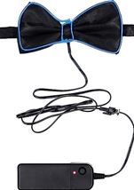 Adult Light Up LED Party Blue Bowtie