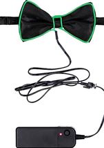 Adult Light Up LED Party Green Bowtie