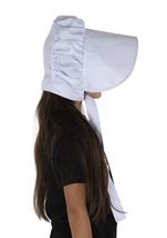 Kids Pioneer White Girls Bonnet