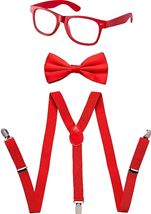 Adult Neon Red Party Costume Accessory Set