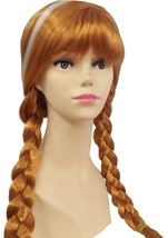 Auburn Braided Girls Wig