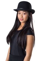 Kids Derby Black Bowler Unisex Hat