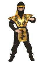 Black Dragon Ninja Boys Costume