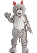 Hungry Wolf Mascot Unisex Costume