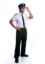 Plus Size Pilot Men Costume