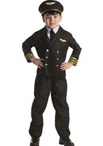 Kids Airline Pilot Boys Deluxe Costume