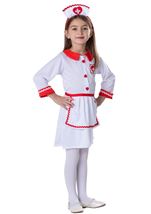 Kids Red Cross Nurse Girls Costume