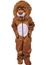 Plush Lion Mascot Adult Unisex Costume