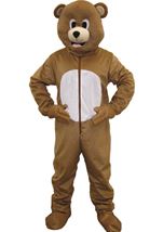 Brown Bear Mascot Kids Unisex Costume