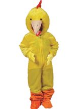 Yellow Chicken Mascot Unisex Adult Costume