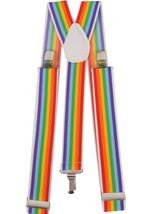 Colorful Striped Suspenders