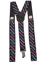 All ages Tri Colored Heart Suspenders