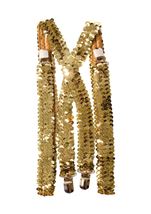 Gold Sequined Suspenders