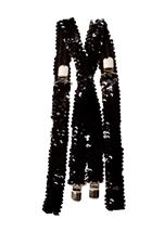 Black Sequined Suspenders