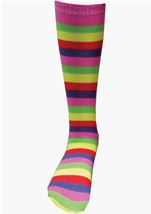 Pink Striped Knee Socks