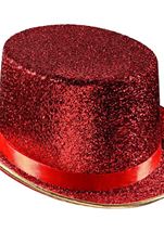 Adult Red Unisex Top Hat