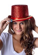 Adult Red Unisex Top Hat