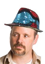 Tri Color Sequin Men Hat