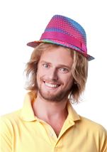 Rainbow Sequin Men Hat