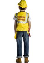 Kids Construction Worker Role Play Set Unisex Costume
