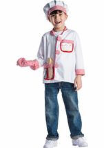 Kids Chef Role Play Set Unisex Costume