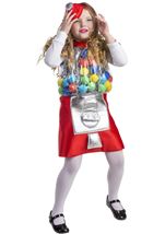 Kids Gumball Machine Girls Costume