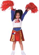American Cheer Leader Girls Costume