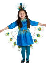 Kids Proud Peacock Girls Costume