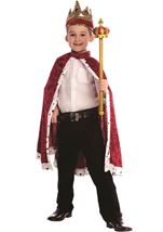 Red King Robe Boys Costume