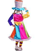 Kids Polka Dot Clown Girl Costume