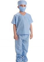Kids Blue Doctor Scrubs Boys Costume