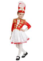 Kids Fancy Drum Majorette Girl Costume