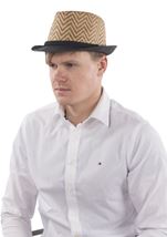 All ages Brown Chevron Fedora