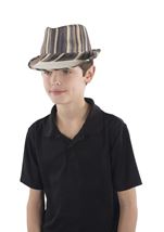 Brown Rainbow Fedora Hat