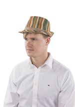 All ages Green Rainbow Fedora Hat
