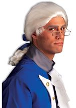 Men Historical Colonial Wig