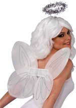 Classic Angel White Wings and Angel Set