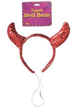 Devil Sequin Horns Headband