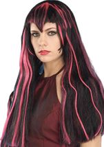 Scarlet Vampiress Red And Black Women Wig 