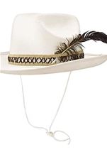 White Felt Cowboy Hat