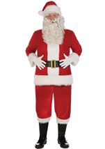 Deluxe Velvet Santa Men Costume