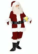 Deluxe Velvet Santa Men Costume