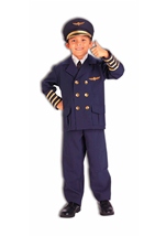 Airline Pilot Boys Costume