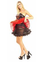 Plus Size Women Black Crinoline