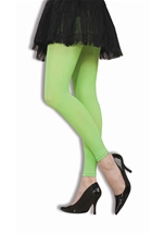 Footless Tights Neon Green