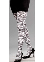 Zebra Print Pantyhose
