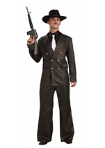 20s Gangster Gold Stripe Men Costume