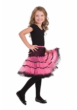 Pink And Black Girl Petticoat