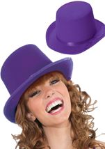 All ages Deluxe Purple Top Hat