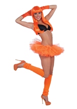 Jupe Tulle LED Femme Orange 40 Cm – Tutu Lumineux Avec Bandes LED, Pour Fête, Carnaval, Noël, Danse, Déguisement